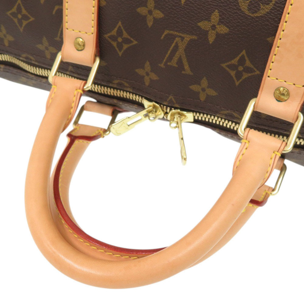 LOUIS VUITTON Brown Monogram Keepall 55 Boston Bag - Picture 5 of 10